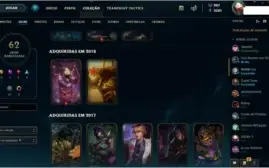 CONTA LEAGUE OF LEGENDES desde 2010