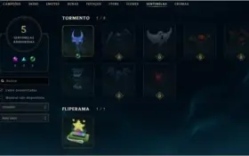 Conta League Of Legends Platina4 ,43 champions/8 skins 12baú