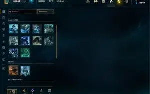 Conta Platina 2 com 27 Champs e 12 Fragmentos