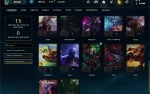 Conta Platina 2 com 27 Champs e 12 Fragmentos