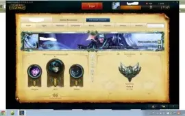 Conta League of Legends Prata 2 Borda Platina 100 + Skins