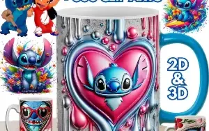 Pack Sublimação Para Canecas + De 100.000 + Divertidamente 2