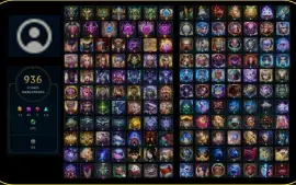 Conta lol Season 2 (Colecionador) (505 skins - 936 ícones)