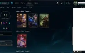 CONTA LOL / ELO PLATINA 2 / 53 CAMPEÕES / 11 SKINS