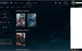 CONTA LOL / ELO PLATINA 2 / 53 CAMPEÕES / 11 SKINS