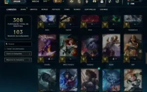 Unranked com 80 Champs e 147 Skins ( SERVIDOR DA OCEANIA )