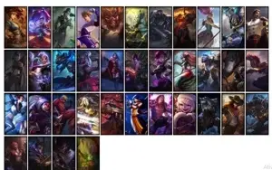 Conta prata 4 com 37 Skins e 77 Champs