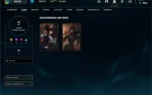 Conta Platina 4 com 27 Champs e 2 Skins + 9 Fragmentos