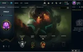 Conta de LoL PRATA II com skin mítica