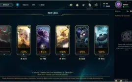 Conta de LoL PRATA II com skin mítica
