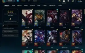 CONTA LEAGUE OF LEGENDS COM SKINS RARAS
