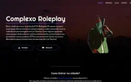 Site Para Cidades Roleplay | V2 (Fivem, Samp, Mta, Etc)