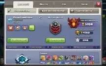 Conta clash of clans cv13 semifull