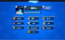 Conta Braw Stars 48/49 brawlers full 30k+ troféus e skins
