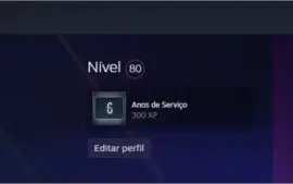 Conta steam nivel 80 com mais de 100 jogos e nenhum ban