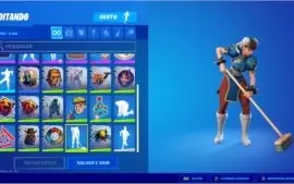 Conta fortnite  Passe 5 e 6 mais skins lendas dos jogos