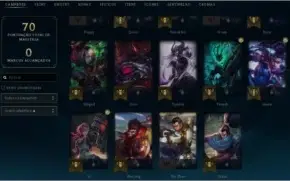Conta lol level 41,  gold 4 59% WR mmr bom