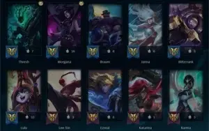 CONTA LOL 🌟 GOLD 4 🌟 250 SKINS 🌟 TODOS CAMPEOES