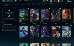Conta ouro 2 com 26 Champs e 14 Fragmentos de Skins