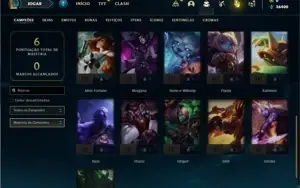 Conta ouro 2 com 26 Champs e 14 Fragmentos de Skins