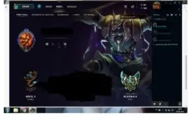 Conta lol platina 5, com 5 skins