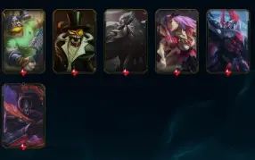 Conta de LOL nível 314 com diversas skins.
