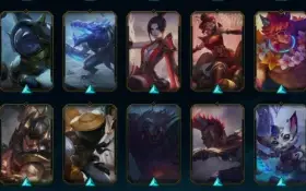 Conta de LOL nível 314 com diversas skins.