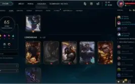 Conta de lol 65 skins