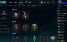 Conta no LOL lvl170 todos os champs! Mais de 140 skins