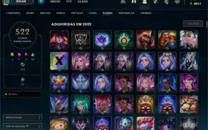 conta LOL Diamante TFT 606 skins e muita coisa legal !!