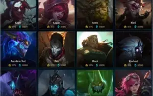 conta com 110 champions, 26 skins e 19k de EA + brinde