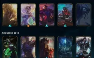 conta com 110 champions, 26 skins e 19k de EA + brinde