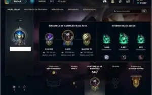 Conta Unranked com 191 Skins e 149 Champs