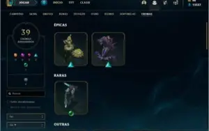 Conta Unranked com 191 Skins e 149 Champs