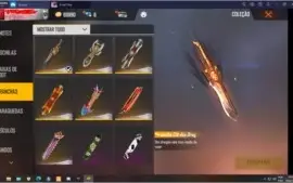 Conta free fire ( já vai com cartão troca de nick)
