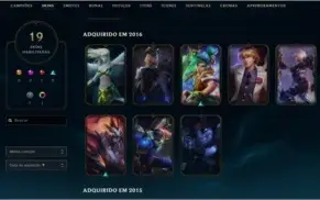 Conta LoL Platina 1 50wins mmr de diamond barata