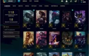 Conta platina 2 com 28 skins e 48 champs