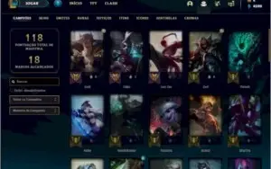 Conta platina 2 com 28 skins e 48 champs