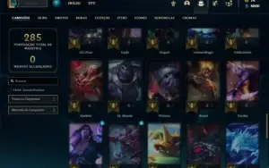 Conta ouro 4 com 65 Champs e 25 Skins