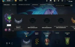 Conta prata 1 com TODOS os champs e 181 Skins + 5 Vitoriosas