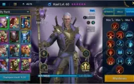 Conta Raid Shadow Legends level 42 Kael 60 full masteries