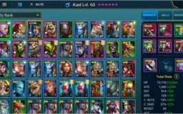 Conta Raid Shadow Legends level 42 Kael 60 full masteries