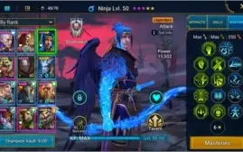 Conta Raid Shadow Legends level 42 Kael 60 full masteries