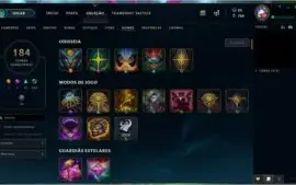 Conta LOL com muitos champs!