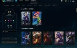 Conta LOL / Diamante 2 / 93 SKINS