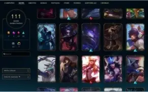 Conta de lol 111 skins