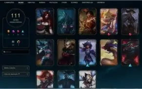 Conta de lol 111 skins