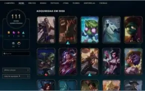Conta de lol 111 skins