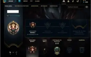 Conta bronze 1 com 44 champs e 14 skins