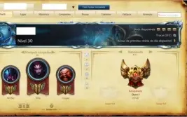 Conta Lol, todos os champions, 20 p/runas, borda diamante